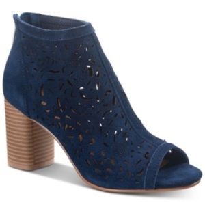 AMERICAN Rag Glia Navy Suede Shooties, Created for Macy's Women's Shoes